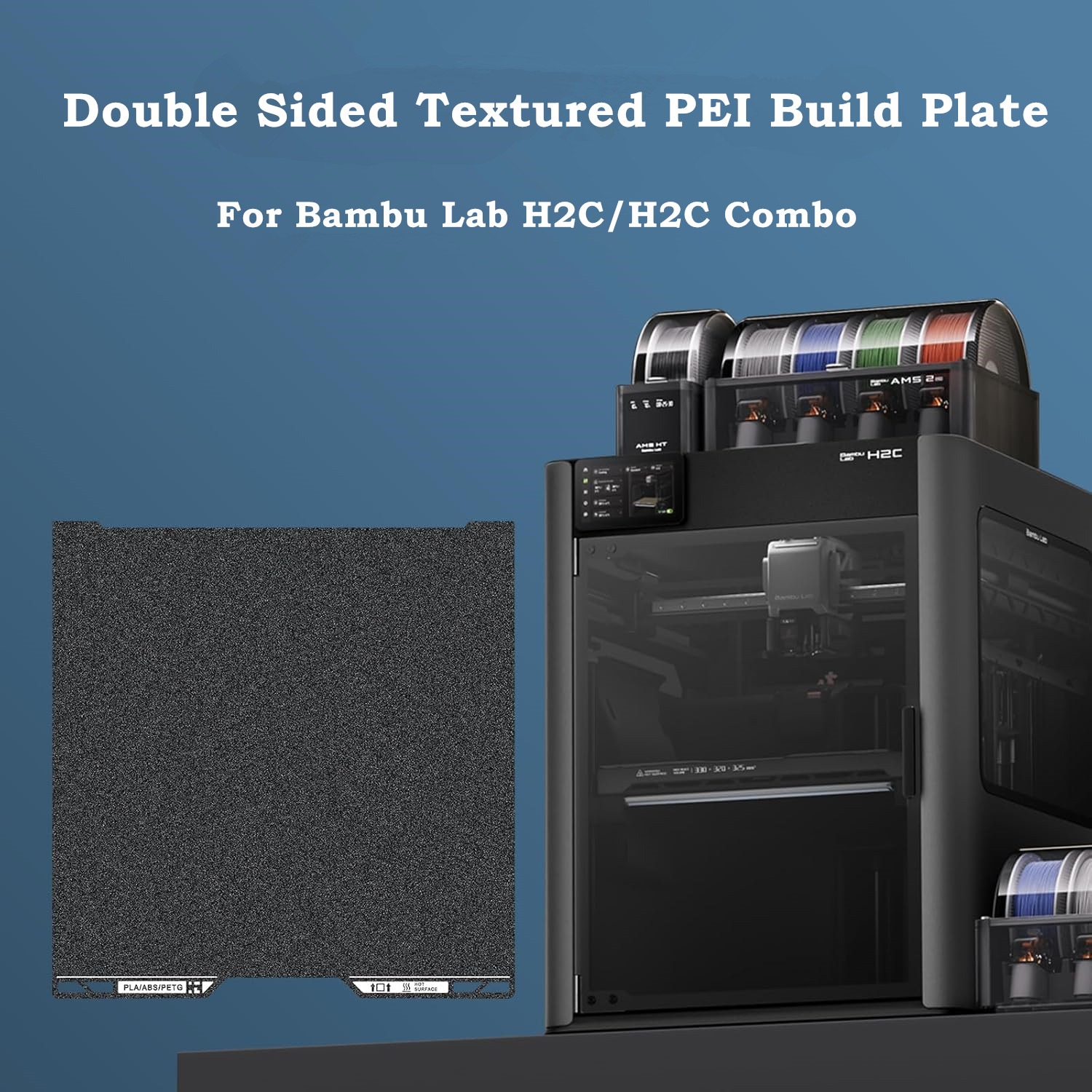 3D Printing Qr Code - H2C Build Plate Black PEI with