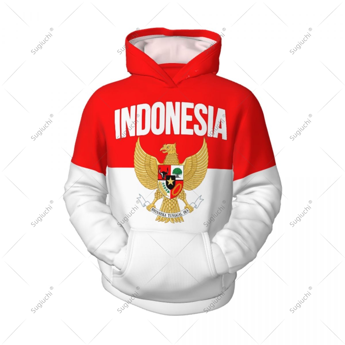 3D Printing Indonesia - Unisex 3D Youth Hoodie Indonesia Flag