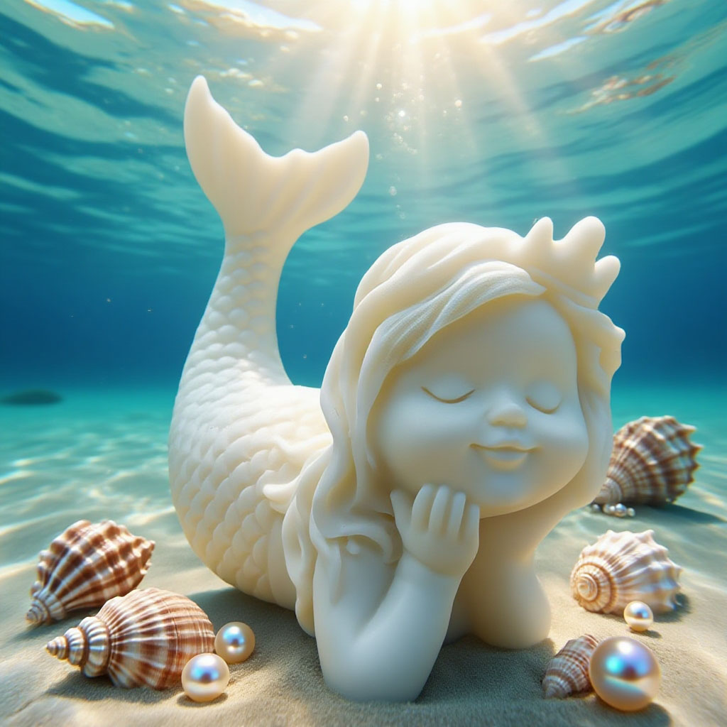 3D Printing Concrete - 3D Mermaid Silicone Candle Mold DIY