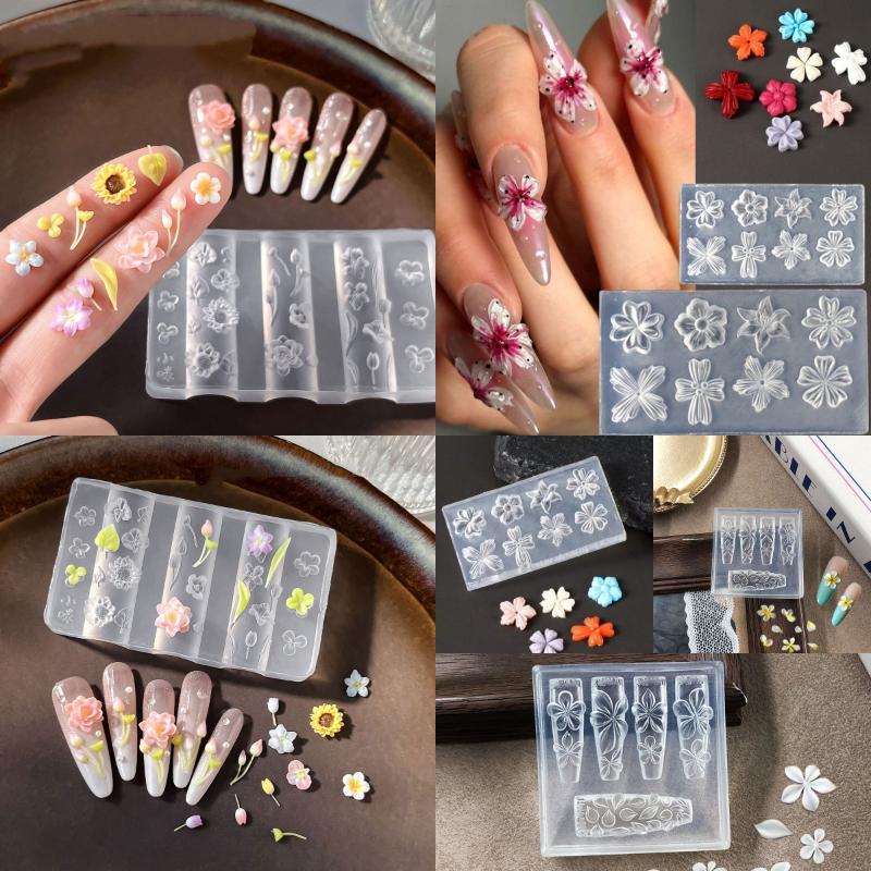 3D Printing Nails - New Flower Nail Art Mold 3D
