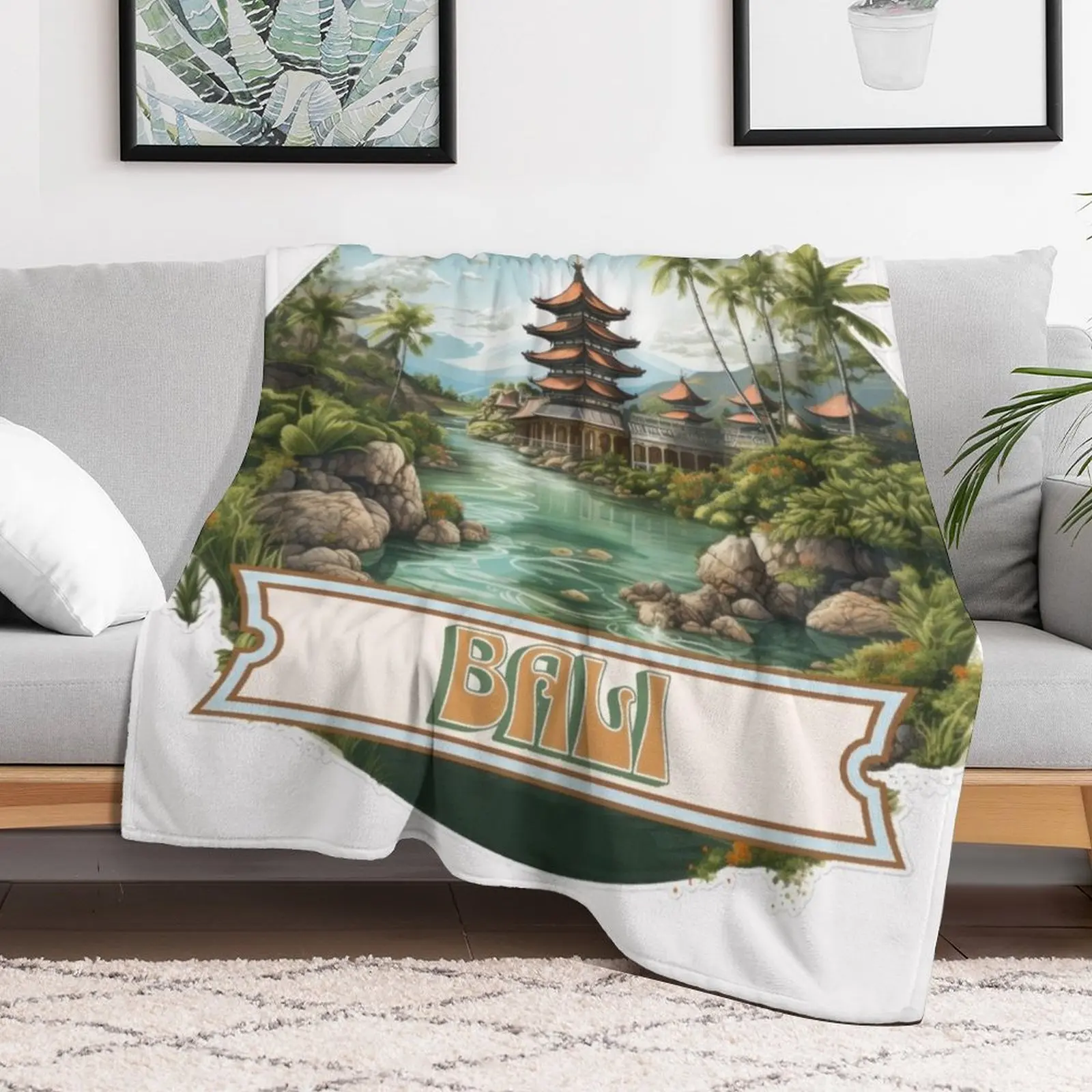 Bali Indonesia Throw Blanket V - 3D Printing Indonesia 评论和价格