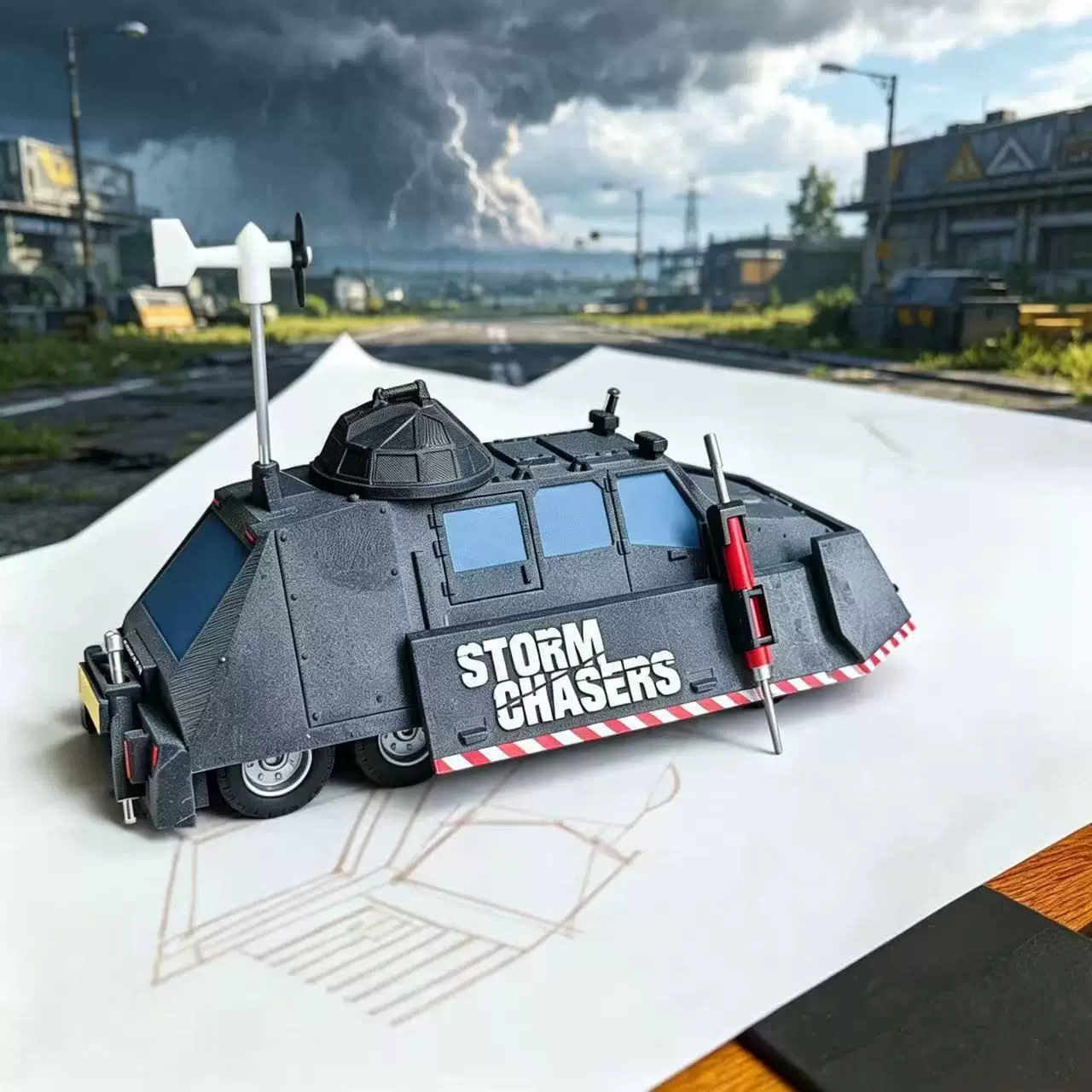 Storm Chaser TIV2 Tornado Inte - 3D Printing Diecast Cars 评论和价格