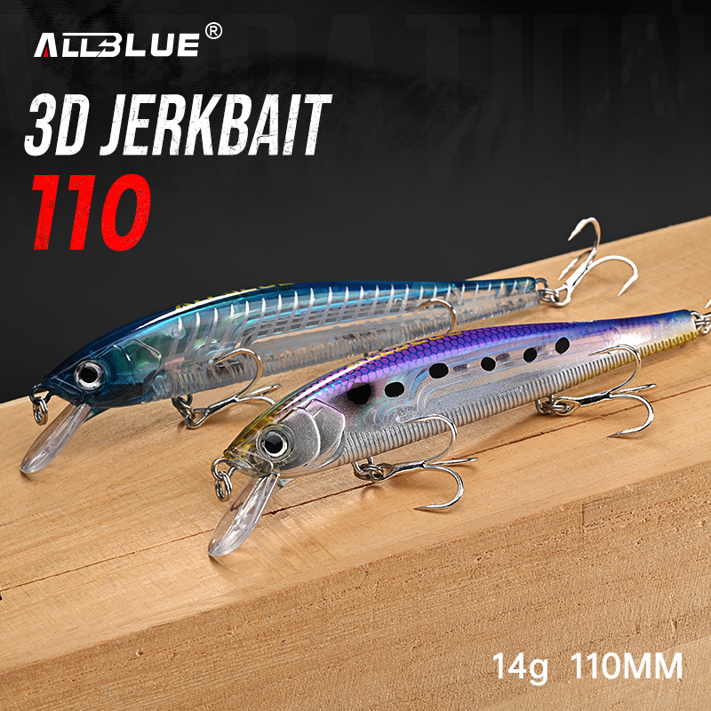 ALLBLUE 3D Jerkbait Wobbler Fi - 3D Printing Lure 评论和价格