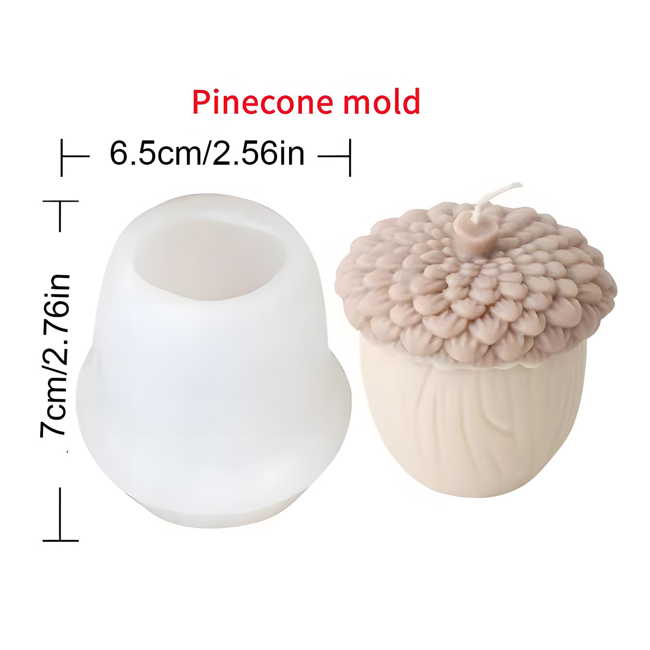 3D Pine Cone Hazelnut Silicone - 3D Printing Concrete 评论和价格