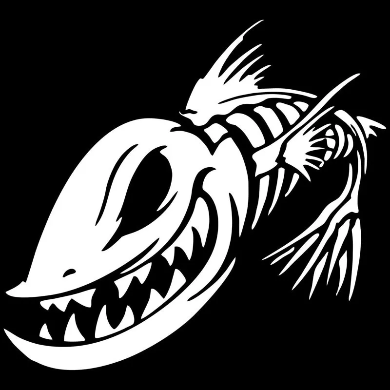 Car Sticker Vinyl Fish Skeleto - 3D Printing Lure 评论和价格