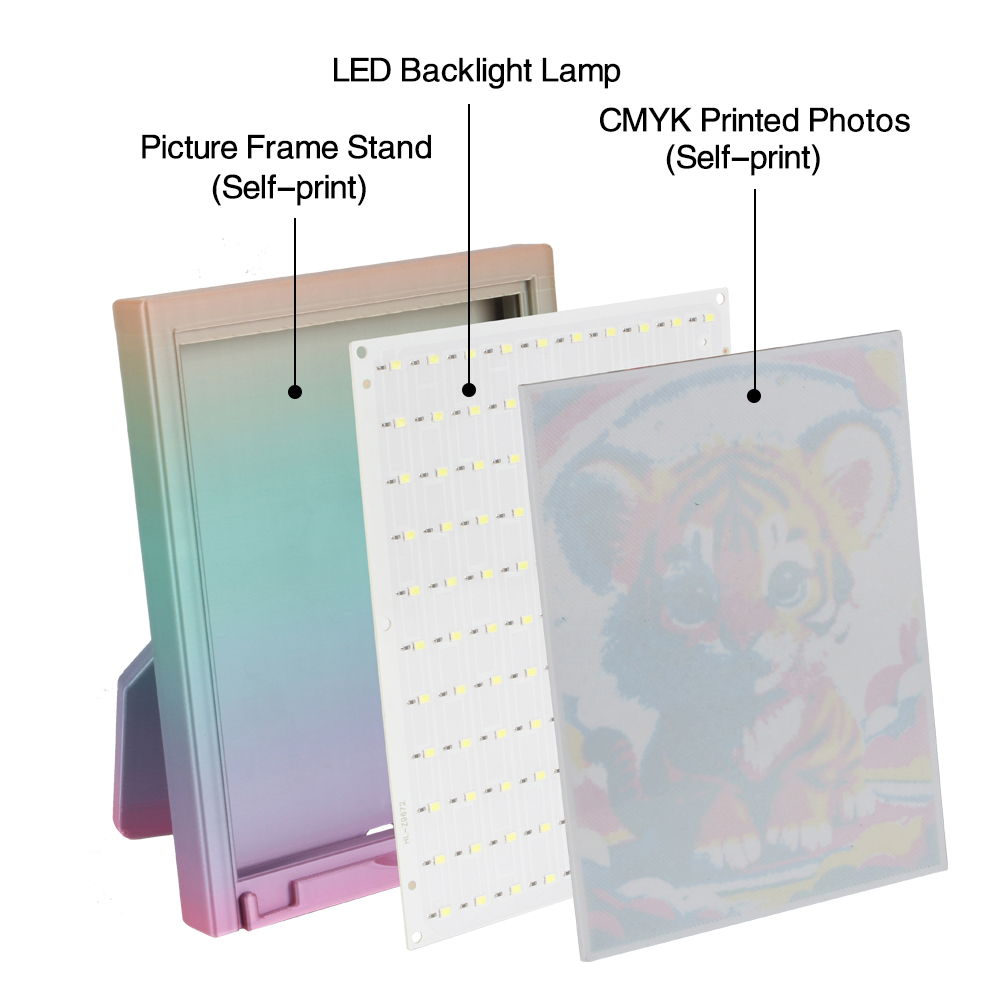 For Bambu Lab Lithophane Led P - 3D Printing Process 评论和价格