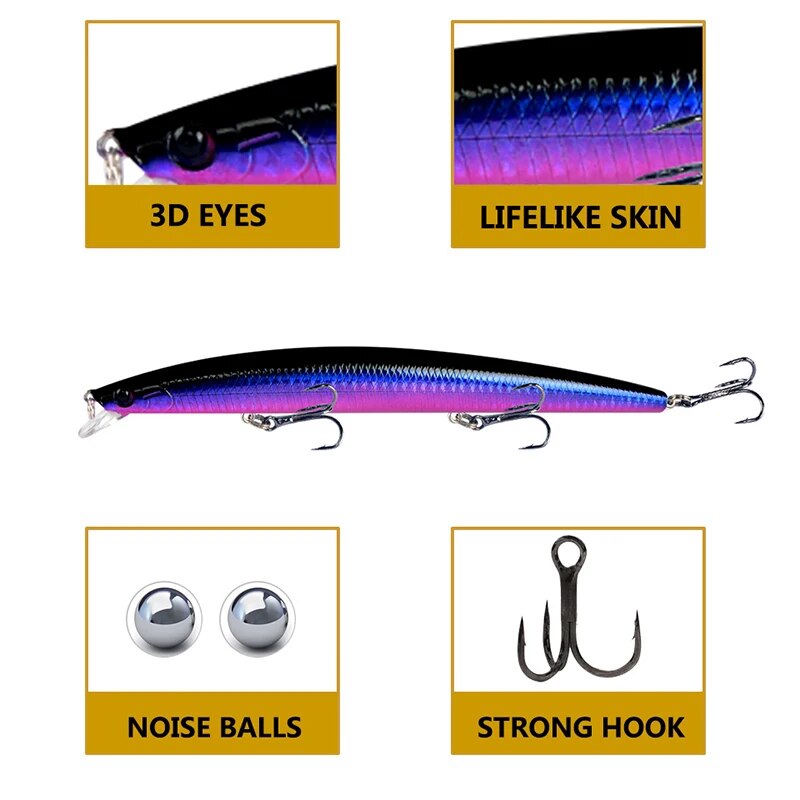 Minnow Fishing Lure Laser Hard - 3D Printing Lure 评论和价格