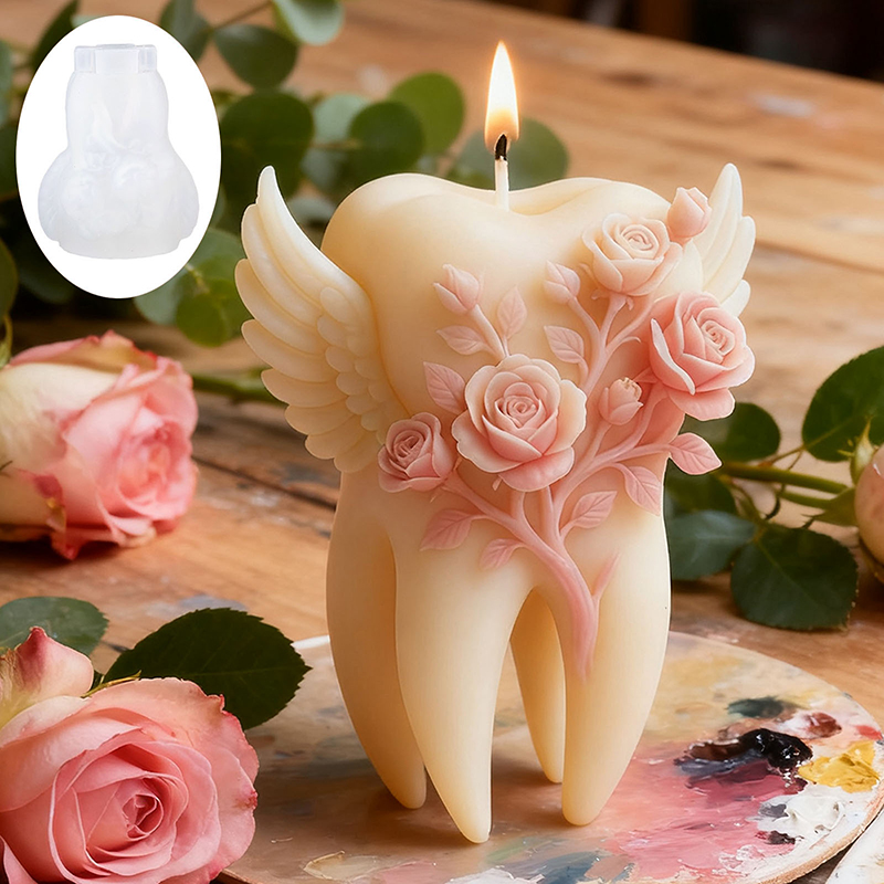 Wings Tooth Candle Silicone Mo - 3D Printing Concrete 评论和价格