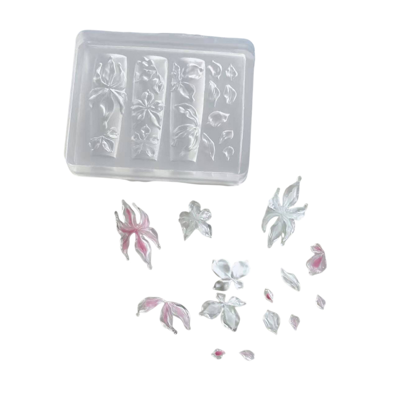 ~1Pc 3D Ice Crystal Flower Ice - 3D Printing Nails 评论和价格
