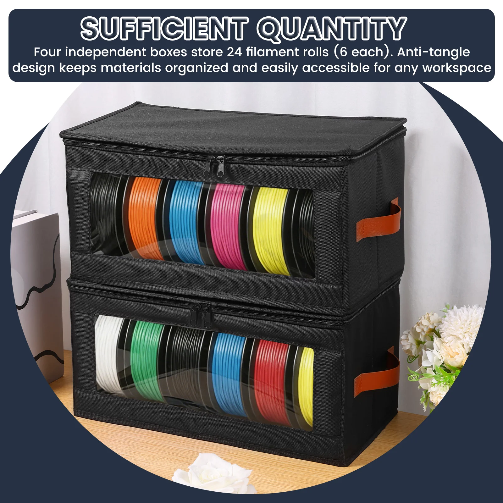 4Pcs Filament Storage Box Larg - 3D Printing Deck Box 评论和价格