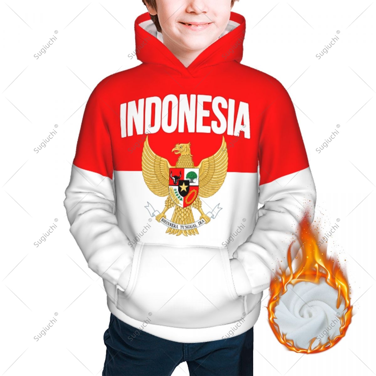Unisex 3D Youth Hoodie Indones - 3D Printing Indonesia 评论和价格