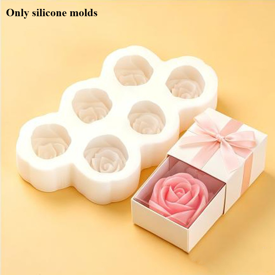 6pcs Set of Rose Flower Silico - 3D Printing Concrete 评论和价格