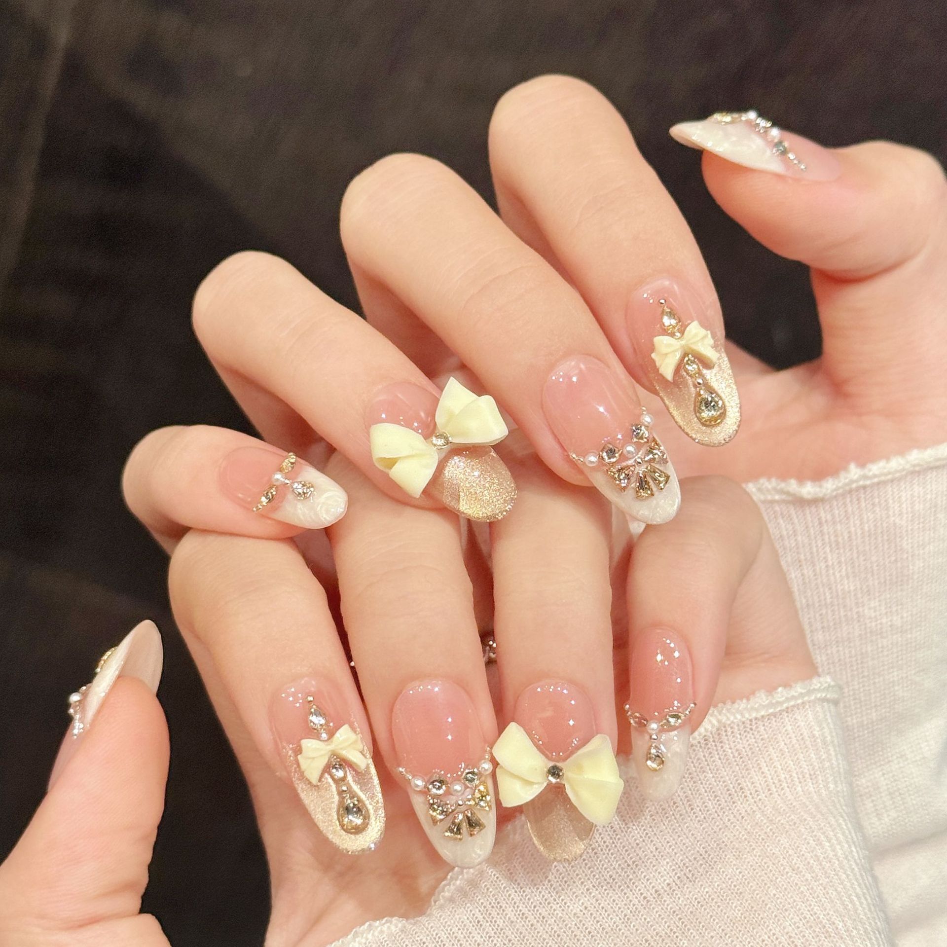 10pcs Handmade Press On Nails  - 3D Printing Nails 评论和价格