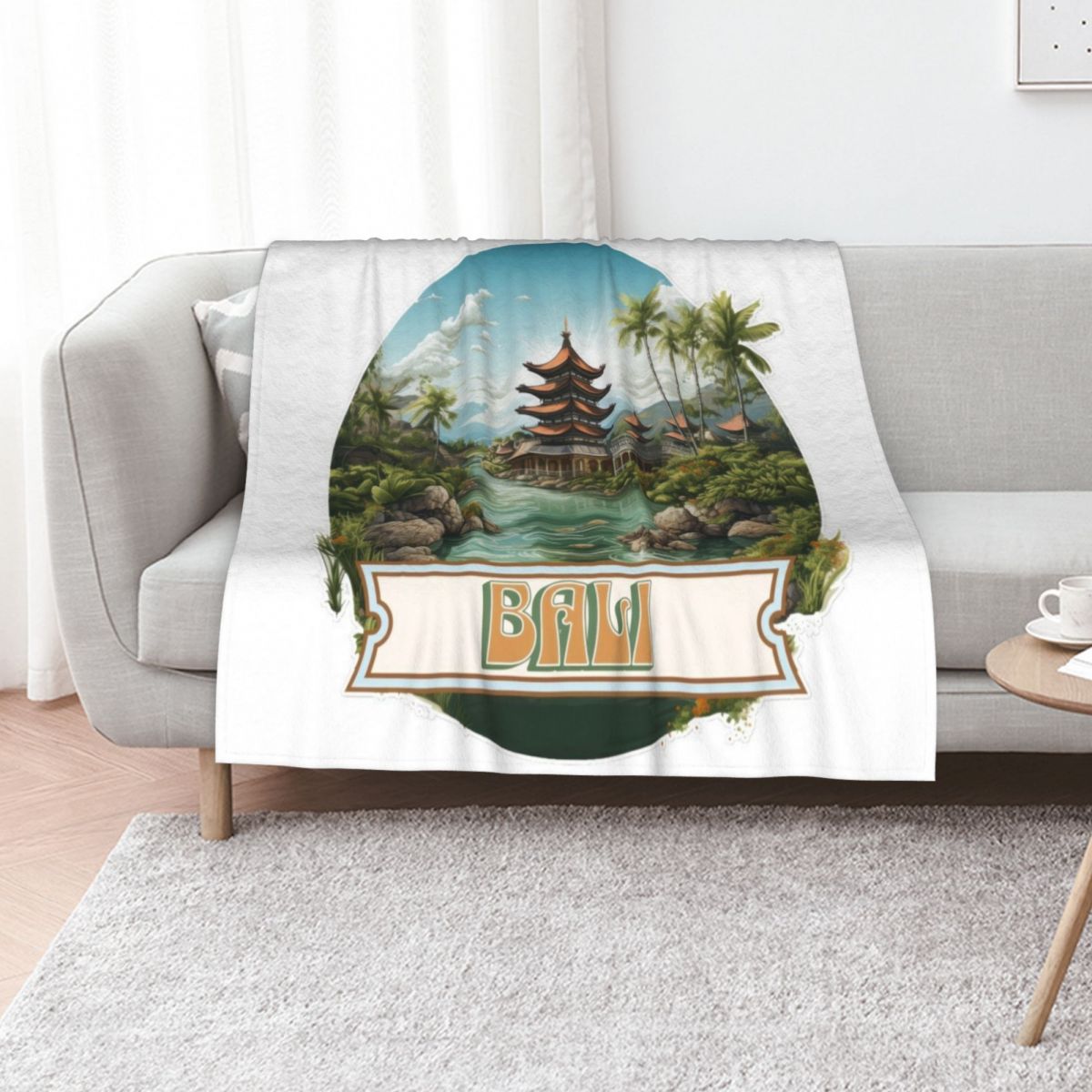 Bali Indonesia Throw Blanket W - 3D Printing Indonesia 评论和价格