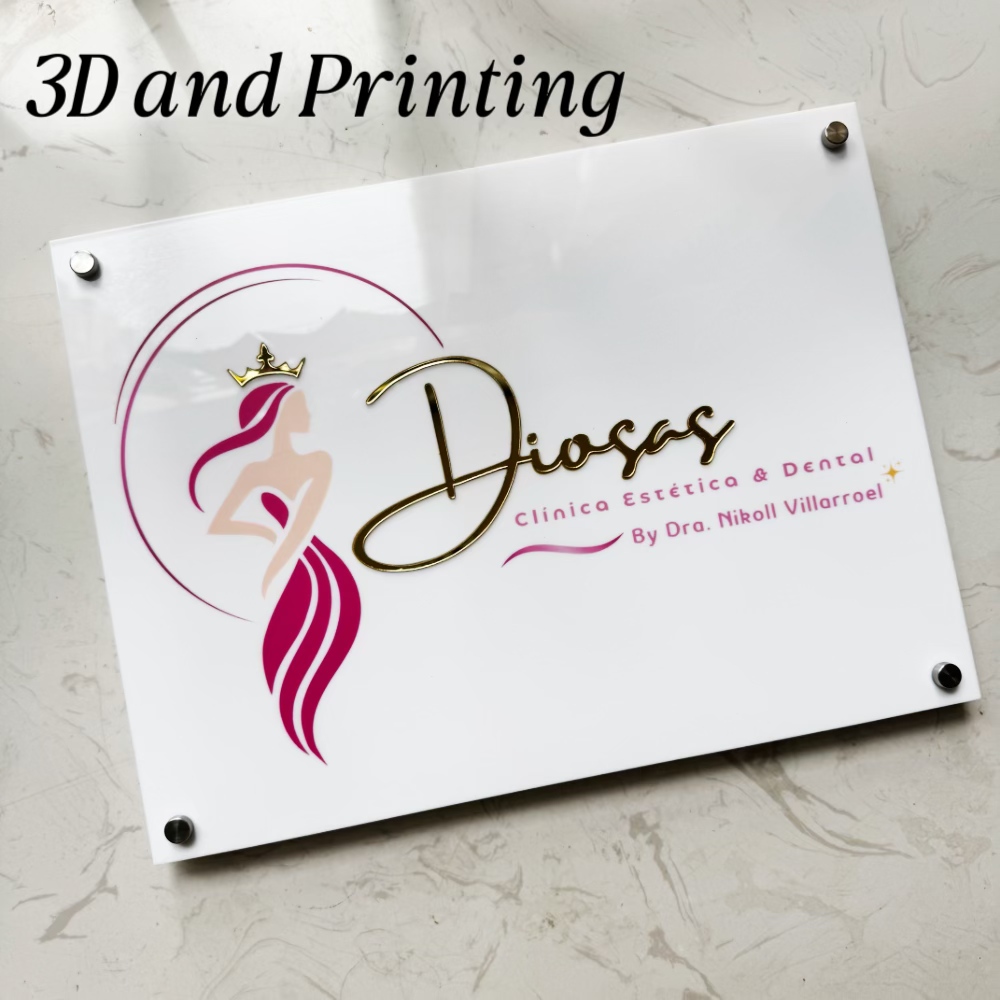 Modern Acrylic White Sign boar - 3D Printing Qr Code 评论和价格