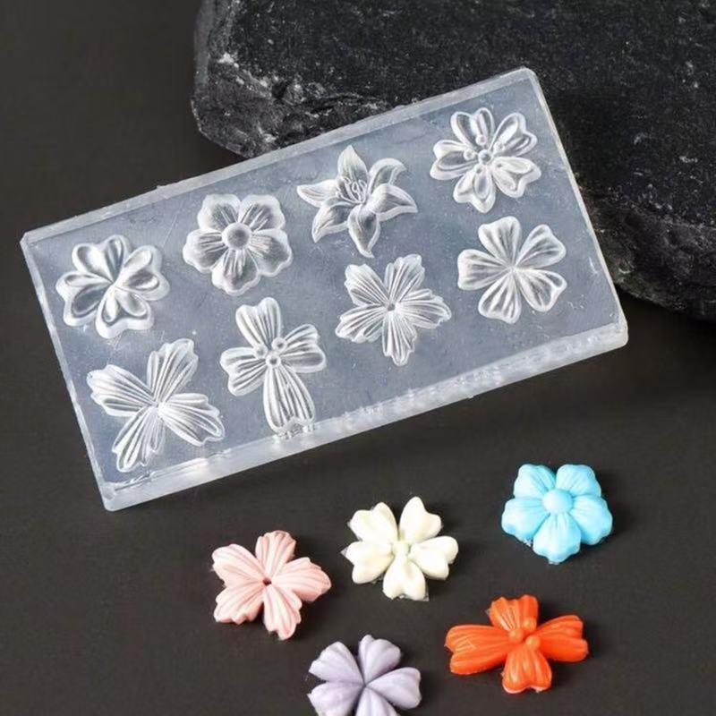 New Flower Nail Art Mold 3D Si - 3D Printing Nails 评论和价格