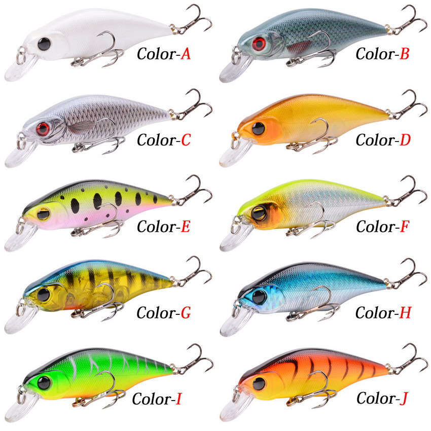 1pcs High Quality Minnow Fishi - 3D Printing Lure 评论和价格