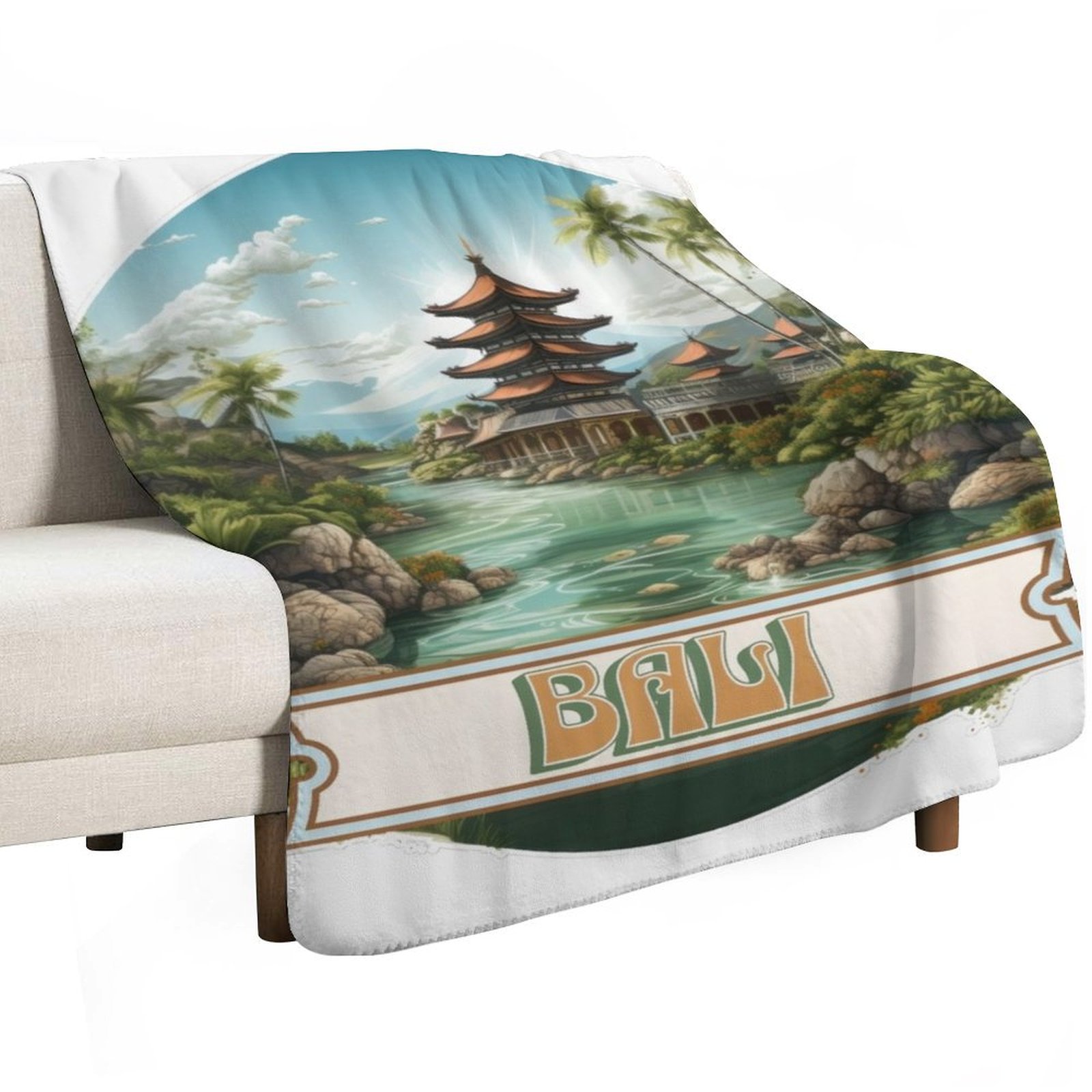Bali Indonesia Throw Blanket S - 3D Printing Indonesia 评论和价格