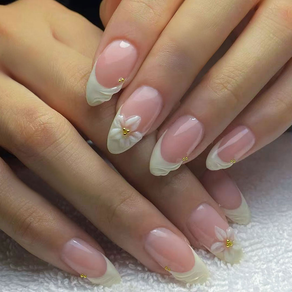24pcs Almond 3d gel nails Whal - 3D Printing Nails 评论和价格