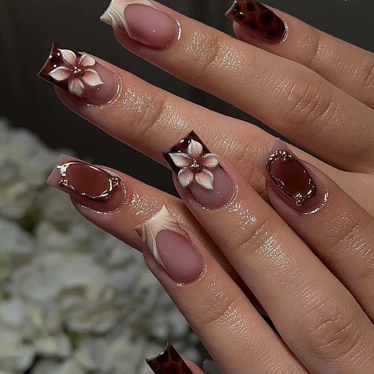 Short square fake nails for wo - 3D Printing Nails 评论和价格