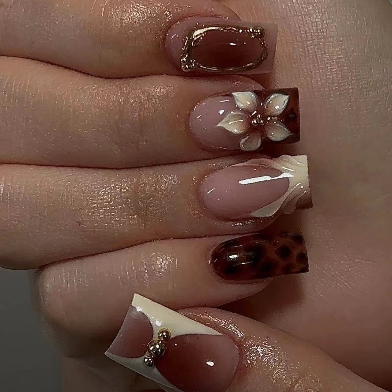 Short square fake nails for wo - 3D Printing Nails 评论和价格
