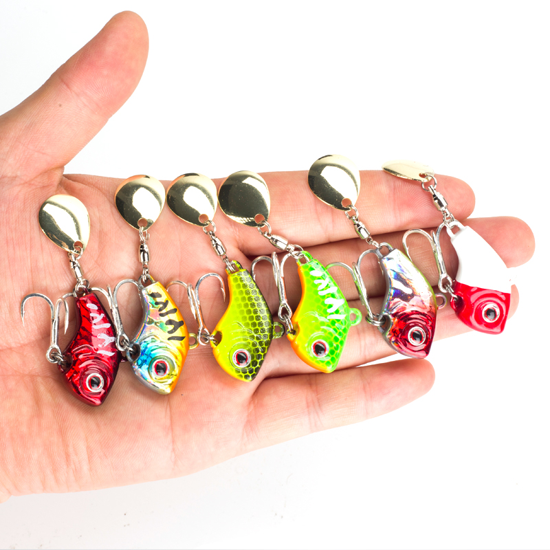 6PC 5g/7g/10g/14g/20g Rotating - 3D Printing Lure 评论和价格