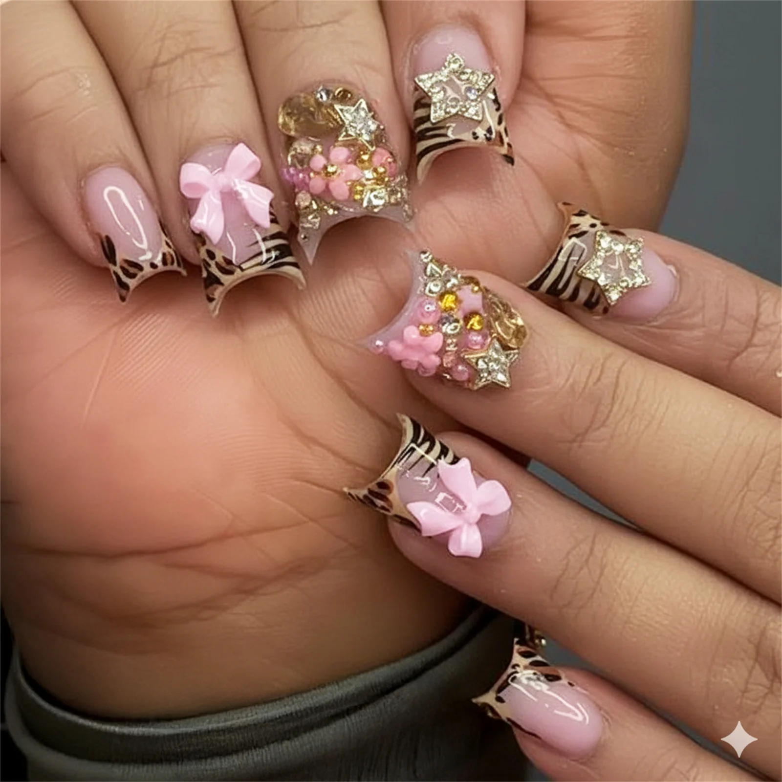 24Pcs Short Duckbill Press On  - 3D Printing Nails 评论和价格